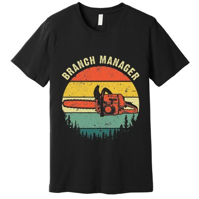 Cool Lumberjack Art Women Arborist Logger Branch Manager Premium T-Shirt