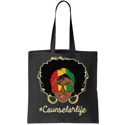 Counselor Life African American Pride Career Counseling Tote Bag