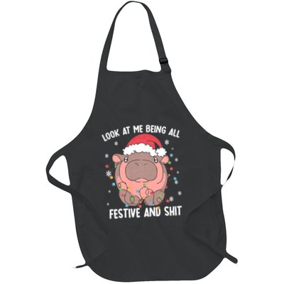 Christmas Look At Me Being All Festive And Shits Moo Deng Apron