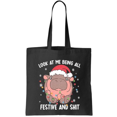Christmas Look At Me Being All Festive And Shits Moo Deng Bag