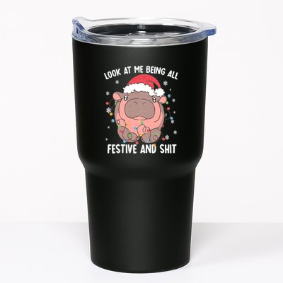 Christmas Look At Me Being All Festive And Shits Moo Deng Tumbler