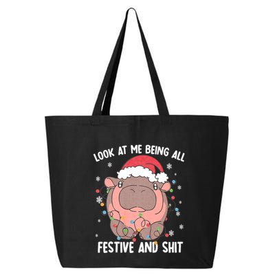 Christmas Look At Me Being All Festive And Shits Moo Deng 25L Jumbo Tote