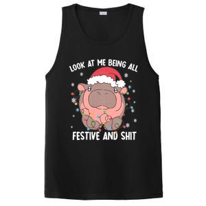 Christmas Look At Me Being All Festive And Shits Moo Deng PosiCharge Competitor Tank