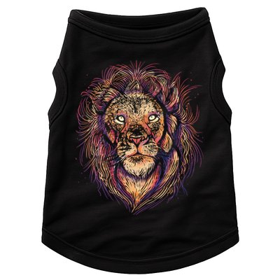 Colorful Lion Abstract Doggie Tank