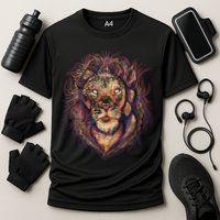 Colorful Lion Abstract Performance Shirt