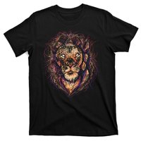 Colorful Lion Abstract T-Shirt