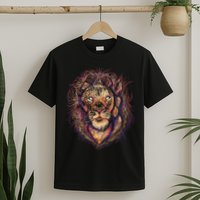 Colorful Lion Abstract T-Shirt