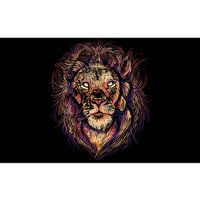 Colorful Lion Abstract Bumper Sticker