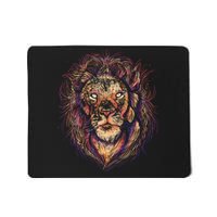 Colorful Lion Abstract Mousepad