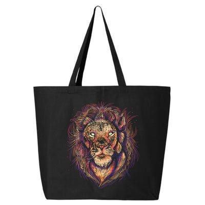 Colorful Lion Abstract 25L Jumbo Tote