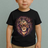 Colorful Lion Abstract Toddler T-Shirt