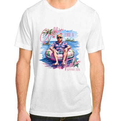 Chillin Like A Felon Funny Trump For President Summer 2024 Adult ChromaSoft Performance T-Shirt