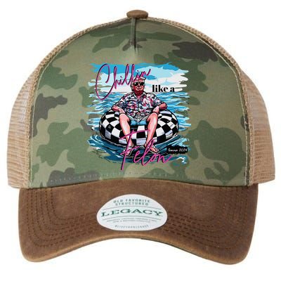 Chillin Like A Felon Legacy Tie Dye Trucker Hat