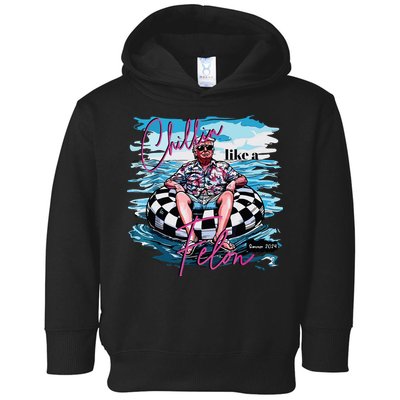 Chillin Like A Felon Toddler Hoodie