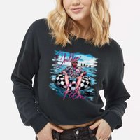 Chillin Like A Felon Cropped Pullover Crew