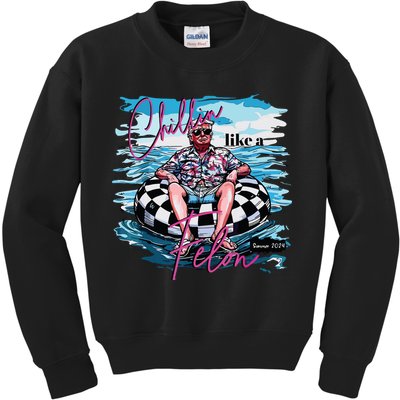 Chillin Like A Felon Kids Sweatshirt