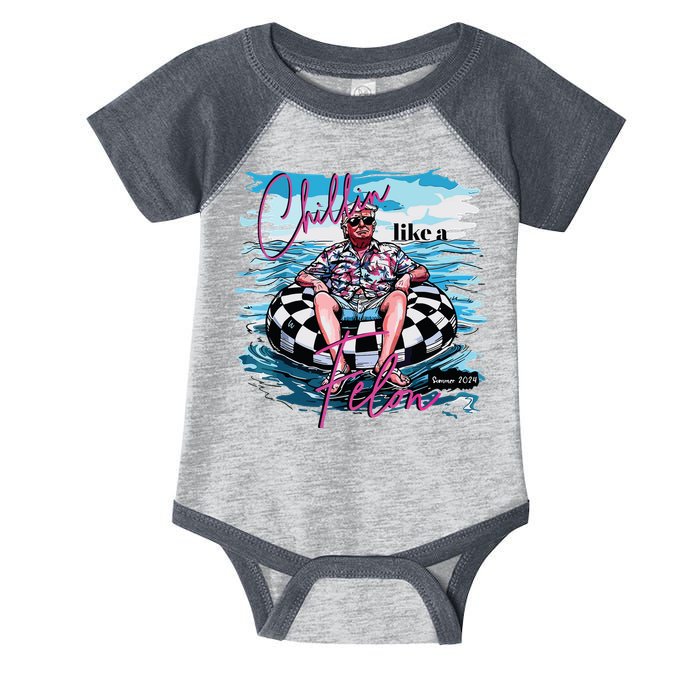 Chillin Like A Felon Infant Baby Jersey Bodysuit