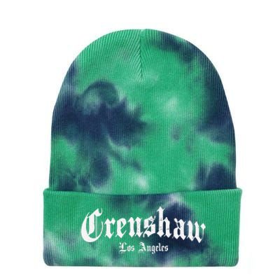 Crenshaw Los Angeles California Hood Tie Dye 12in Knit Beanie