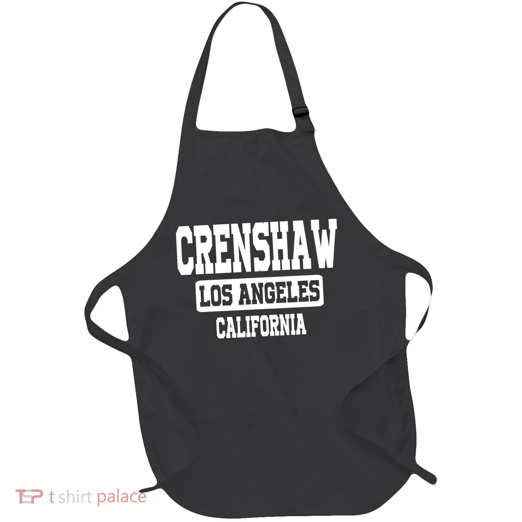 Crenshaw Los Angeles California South Central Hip Hop Gangsta Rap Apron
