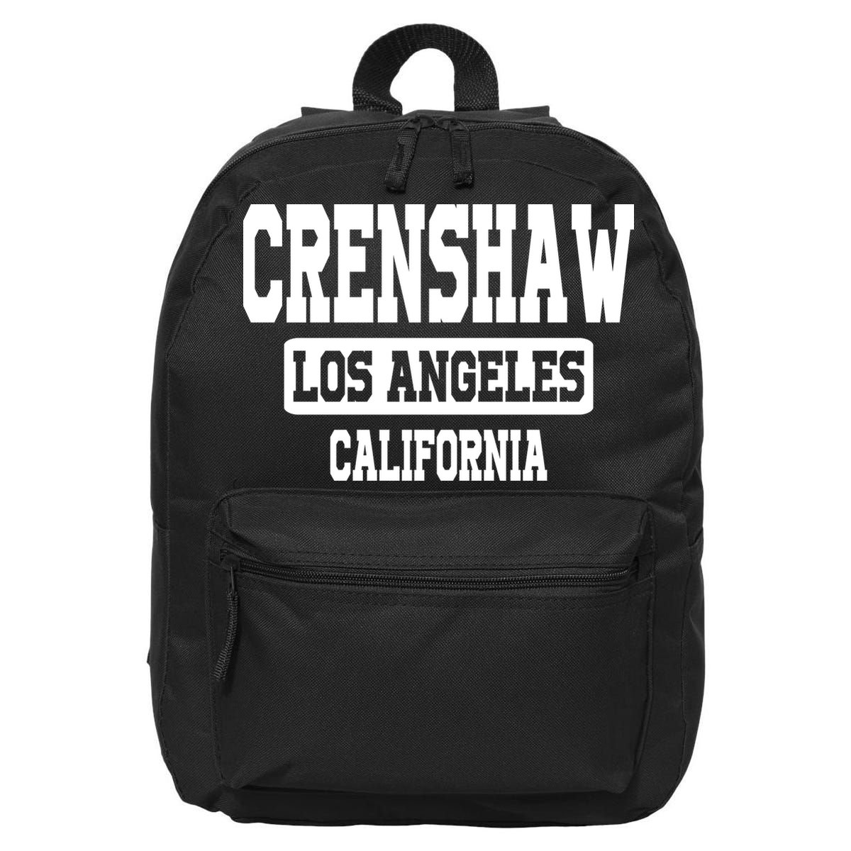 Crenshaw Los Angeles California South Central Hip Hop Gangsta Rap 16 in Basic Backpack
