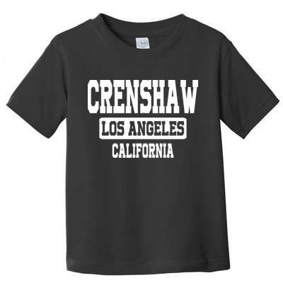 Crenshaw Los Angeles California South Central Hip Hop Gangsta Rap Toddler T-Shirt