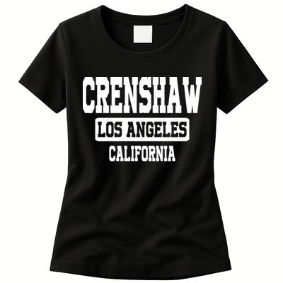 Crenshaw Los Angeles California South Central Hip Hop Gangsta Rap Womens T-Shirt