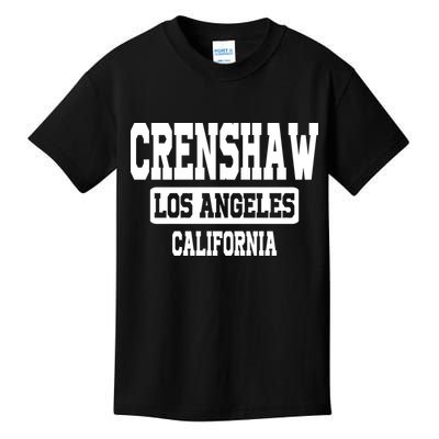 Crenshaw Los Angeles California South Central Hip Hop Gangsta Rap Kids T-Shirt