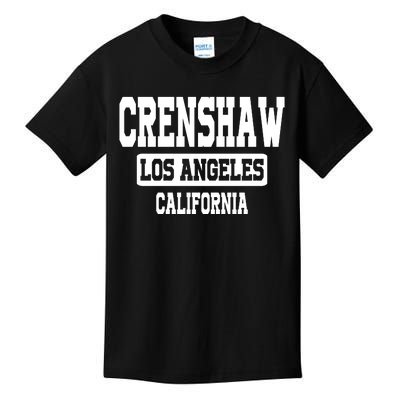 Crenshaw Los Angeles California South Central Hip Hop Gangsta Rap Kids T-Shirt