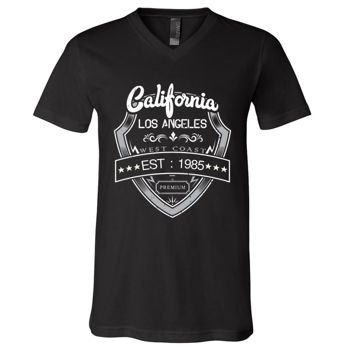 California Los Angeles V-Neck T-Shirt