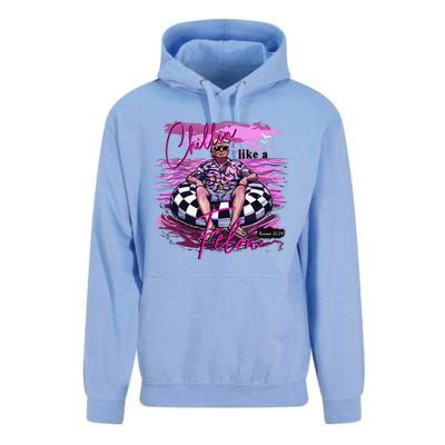 Chillin Like A Felon Retro Summer Pink Funny Trump 2024 Unisex Surf Hoodie