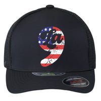 Comma La American Flag Kamala Harris Flexfit Unipanel Trucker Cap