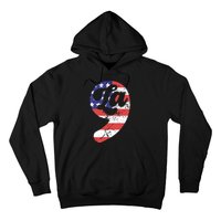 Comma La American Flag Kamala Harris Hoodie