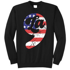 Comma La American Flag Kamala Harris Sweatshirt