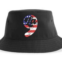 Comma La American Flag Kamala Harris Sustainable Bucket Hat