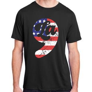 Comma La American Flag Kamala Harris Adult ChromaSoft Performance T-Shirt