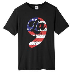 Comma La American Flag Kamala Harris Tall Fusion ChromaSoft Performance T-Shirt