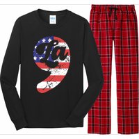 Comma La American Flag Kamala Harris Long Sleeve Pajama Set