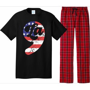 Comma La American Flag Kamala Harris Pajama Set