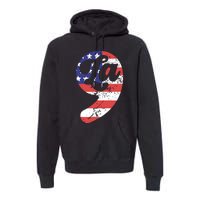 Comma La American Flag Kamala Harris Premium Hoodie