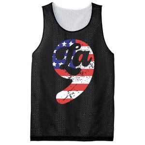 Comma La American Flag Kamala Harris Mesh Reversible Basketball Jersey Tank