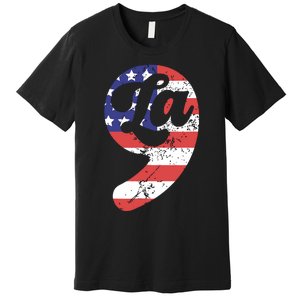 Comma La American Flag Kamala Harris Premium T-Shirt