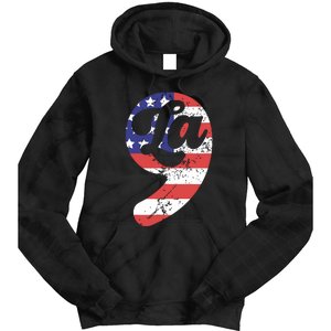 Comma La American Flag Kamala Harris Tie Dye Hoodie