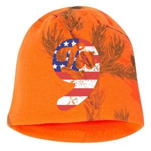 Comma La American Flag Kamala Harris Kati - Camo Knit Beanie