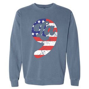 Comma La American Flag Kamala Harris Garment-Dyed Sweatshirt