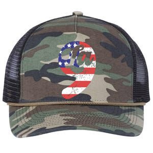 Comma La American Flag Kamala Harris Retro Rope Trucker Hat Cap