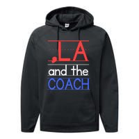 Comma La And The Coach Harris Walz 2024 Educators Performance Fleece Hoodie