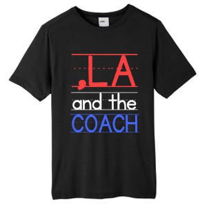 Comma La And The Coach Harris Walz 2024 Educators Tall Fusion ChromaSoft Performance T-Shirt