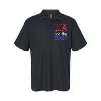 Comma La And The Coach Harris Walz 2024 Educators Softstyle Adult Sport Polo