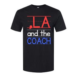 Comma La And The Coach Harris Walz 2024 Educators Softstyle CVC T-Shirt