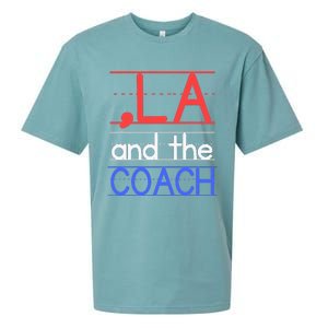 Comma La And The Coach Harris Walz 2024 Educators Sueded Cloud Jersey T-Shirt